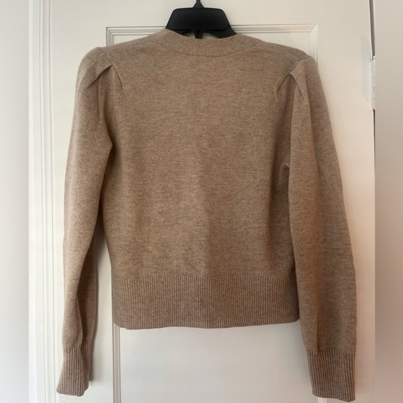 NWT Veronica Beard Solene Cashmere Cardigan in Oatmeal - Picture 2 of 8